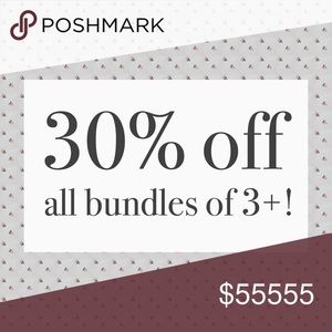 Get 30% OFF Bundles of any 3 items! SELLER DISCOUNT!